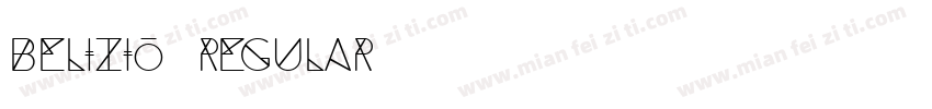 belizio regular字体转换